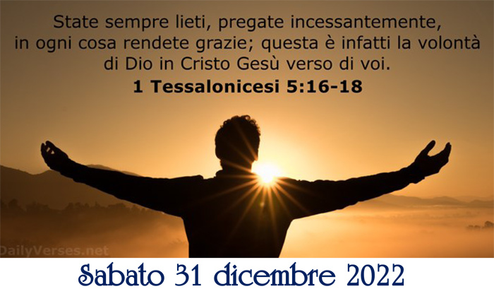 Canto del Te Deum, 31 dicembre 2022
